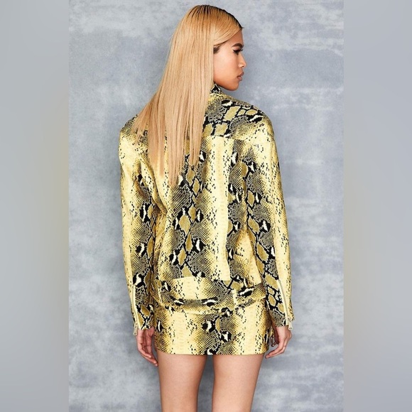 Mistress, rocks, snake, Print Oversized Biker Jacket size xs - Picture 6 of 12